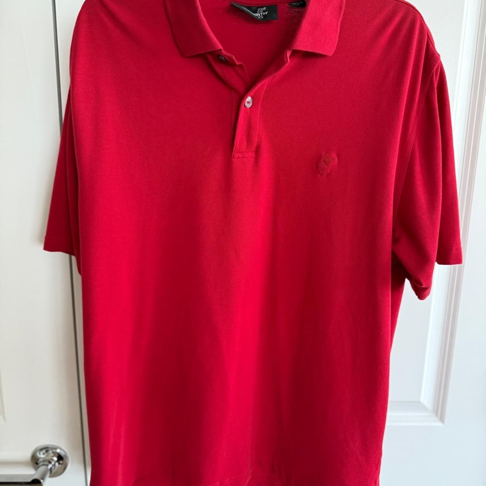 LIGHTLY USED Ashworth Golf Polo Shirt Mens Large - RED